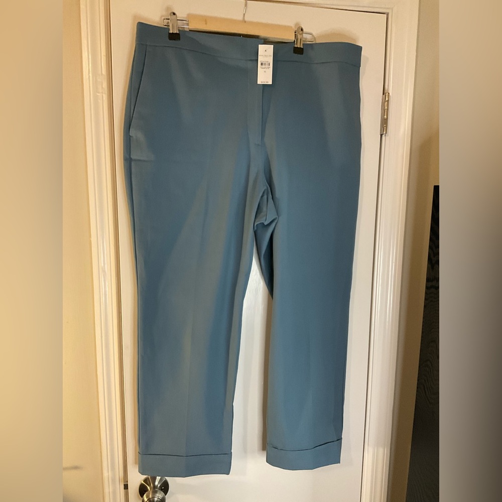 New blue high waist ankle